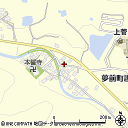 兵庫県姫路市夢前町護持485周辺の地図