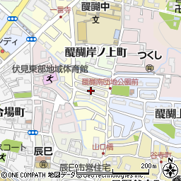 京都府京都市伏見区醍醐下山口町周辺の地図