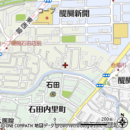 京都府京都市伏見区石田大受町9-73周辺の地図