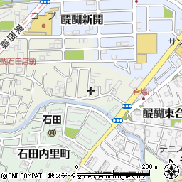 京都府京都市伏見区石田大受町7周辺の地図