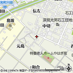 愛知県岡崎市上佐々木町周辺の地図