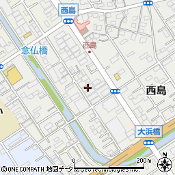 静岡県静岡市駿河区西島803周辺の地図