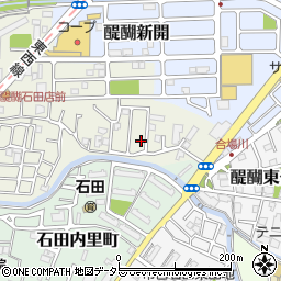 京都府京都市伏見区石田大受町9-25周辺の地図