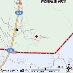 京都府亀岡市西別院町神地岡ノ垣内周辺の地図