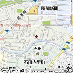 京都府京都市伏見区石田大受町10-14周辺の地図