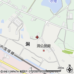 兵庫県三田市洞839周辺の地図