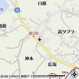 愛知県知多郡東浦町藤江高ツブラ118周辺の地図