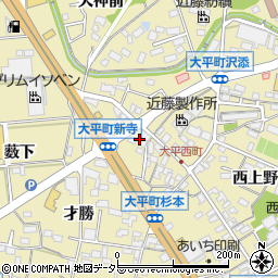 愛知県岡崎市大平町新寺46周辺の地図
