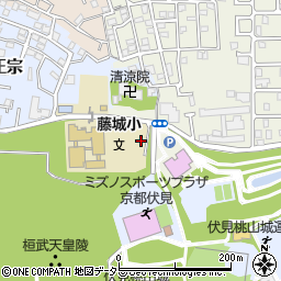 京都府京都市伏見区深草大亀谷五郎太町周辺の地図