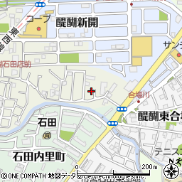京都府京都市伏見区石田大受町5-3周辺の地図