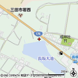 兵庫県三田市長坂1166周辺の地図