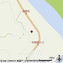 静岡県浜松市天竜区西雲名41周辺の地図