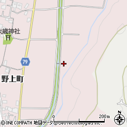 兵庫県加西市野上町周辺の地図