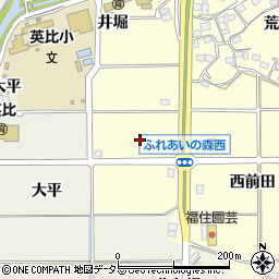 愛知県知多郡阿久比町福住坊田周辺の地図