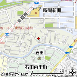 京都府京都市伏見区石田大受町10-15周辺の地図