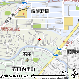 京都府京都市伏見区石田大受町9-61周辺の地図