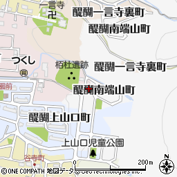 京都府京都市伏見区醍醐柏森町36-14周辺の地図