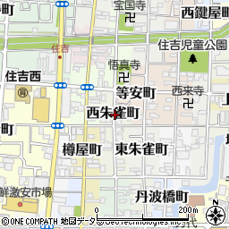 京都府京都市伏見区西朱雀町周辺の地図