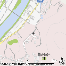 静岡県伊豆市雲金周辺の地図