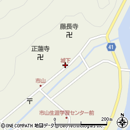城下周辺の地図
