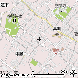 愛知県安城市高棚町郷161周辺の地図