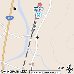 岡山県新見市哲西町矢田395周辺の地図