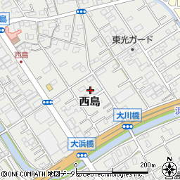 静岡県静岡市駿河区西島670周辺の地図