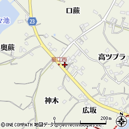 愛知県知多郡東浦町藤江高ツブラ126周辺の地図