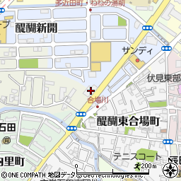 京都府京都市伏見区石田大受町3-1周辺の地図