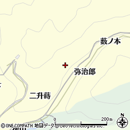 愛知県岡崎市蓬生町弥治郎周辺の地図