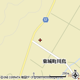広島県庄原市東城町川鳥1445周辺の地図