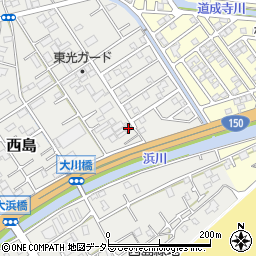 静岡県静岡市駿河区西島620-1周辺の地図