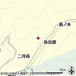 愛知県岡崎市蓬生町（弥治郎）周辺の地図