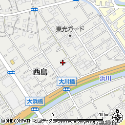 静岡県静岡市駿河区西島644周辺の地図