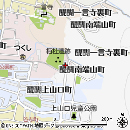 京都府京都市伏見区醍醐柏森町36周辺の地図