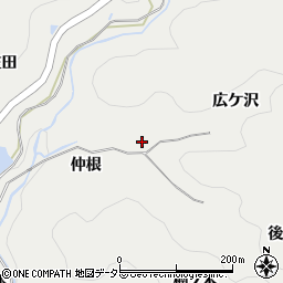 愛知県岡崎市丸山町広ケ沢周辺の地図