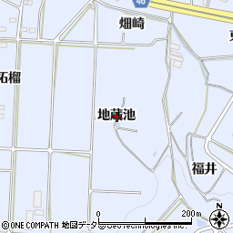 愛知県知多郡阿久比町板山地蔵池周辺の地図