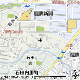 京都府京都市伏見区石田大受町9-54周辺の地図