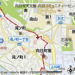 京都府長岡京市滝ノ町1丁目2周辺の地図