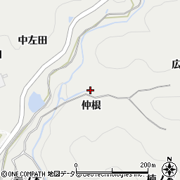愛知県岡崎市丸山町（仲根）周辺の地図