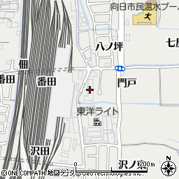 オークリッチむこうまち管理員室周辺の地図