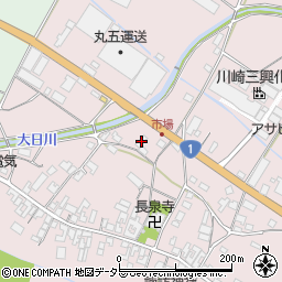 滋賀県甲賀市土山町市場378-1周辺の地図