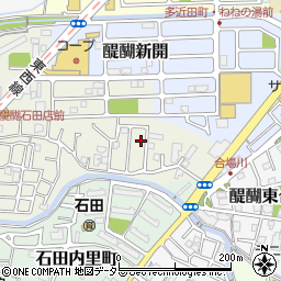 京都府京都市伏見区石田大受町9-72周辺の地図
