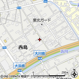 静岡県静岡市駿河区西島644-1周辺の地図