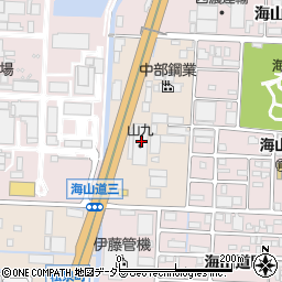 山九株式会社　四日市支店海山道倉庫事務所周辺の地図