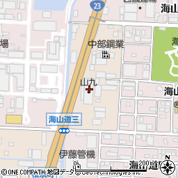 山九株式会社　四日市支店海山道倉庫事務所周辺の地図