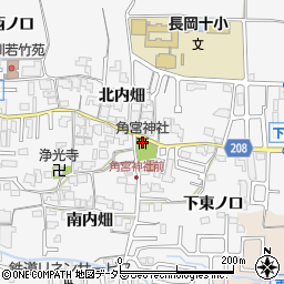 角宮神社周辺の地図