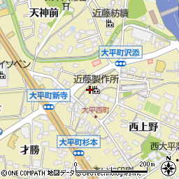 愛知県岡崎市大平町建石周辺の地図