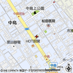 晃永舎クリーニングマックスインター通り店周辺の地図