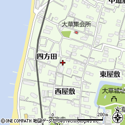 愛知県知多市大草四方田33周辺の地図